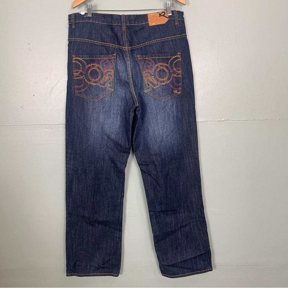 Vintage RocaWear Baggy Jeans Straight Men Size 38 Blue